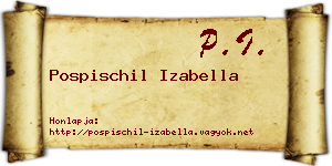 Pospischil Izabella névjegykártya